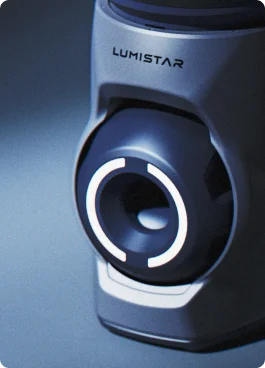 Lumistar TERO, vue rapprochée sur la caméra et l'anneau lumineux Lumi Ring